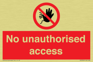 No unauthorised access